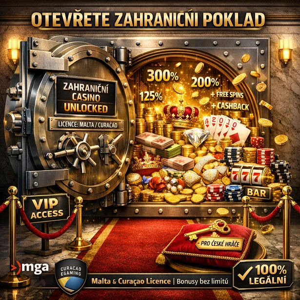 VIP bonusy a zahraničním online casinem bez omezení