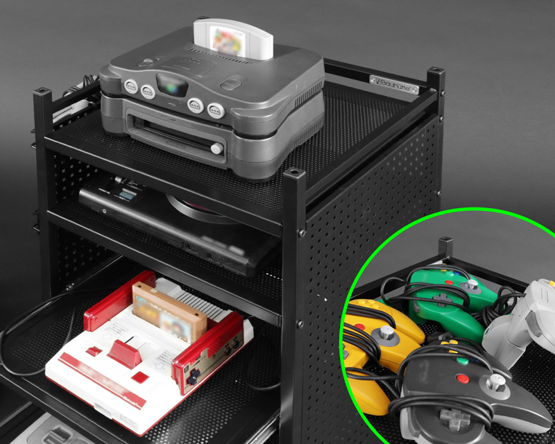 Game Console Storage Rack BHS-380G | Bauhütte®