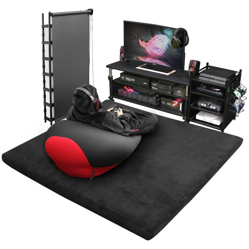 Desk-Equipped Gamer Beds : Bauhutte Gaming Accessories