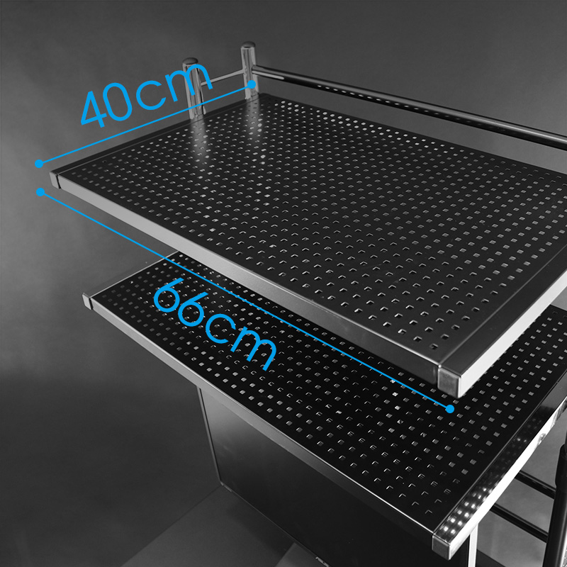 Characteristic #2: Large 2-Shelf Rack