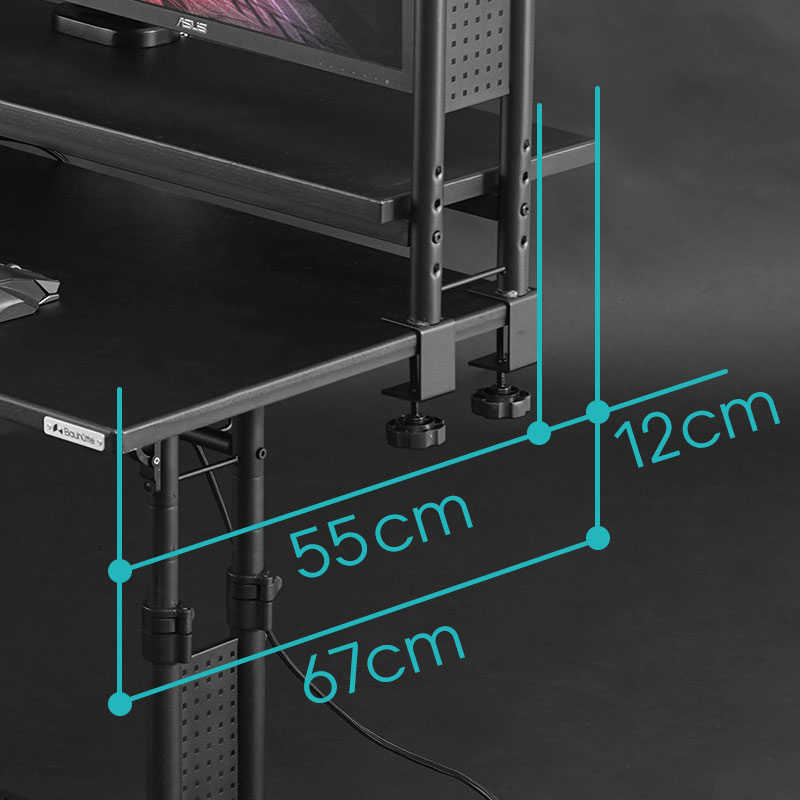 Extends Up to 12 cm from the Back of the Desk