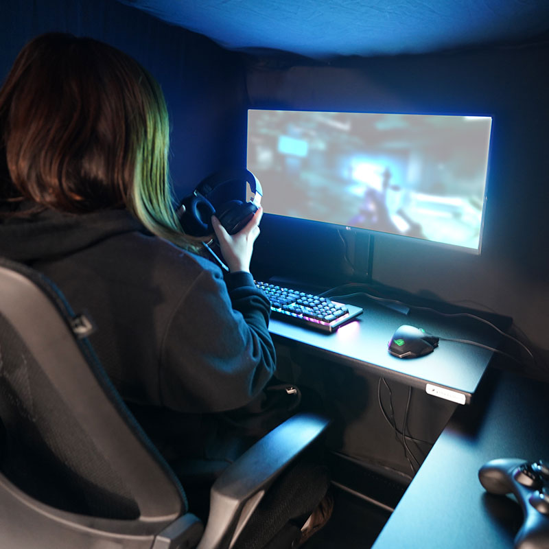 Turn your desk into a private room.