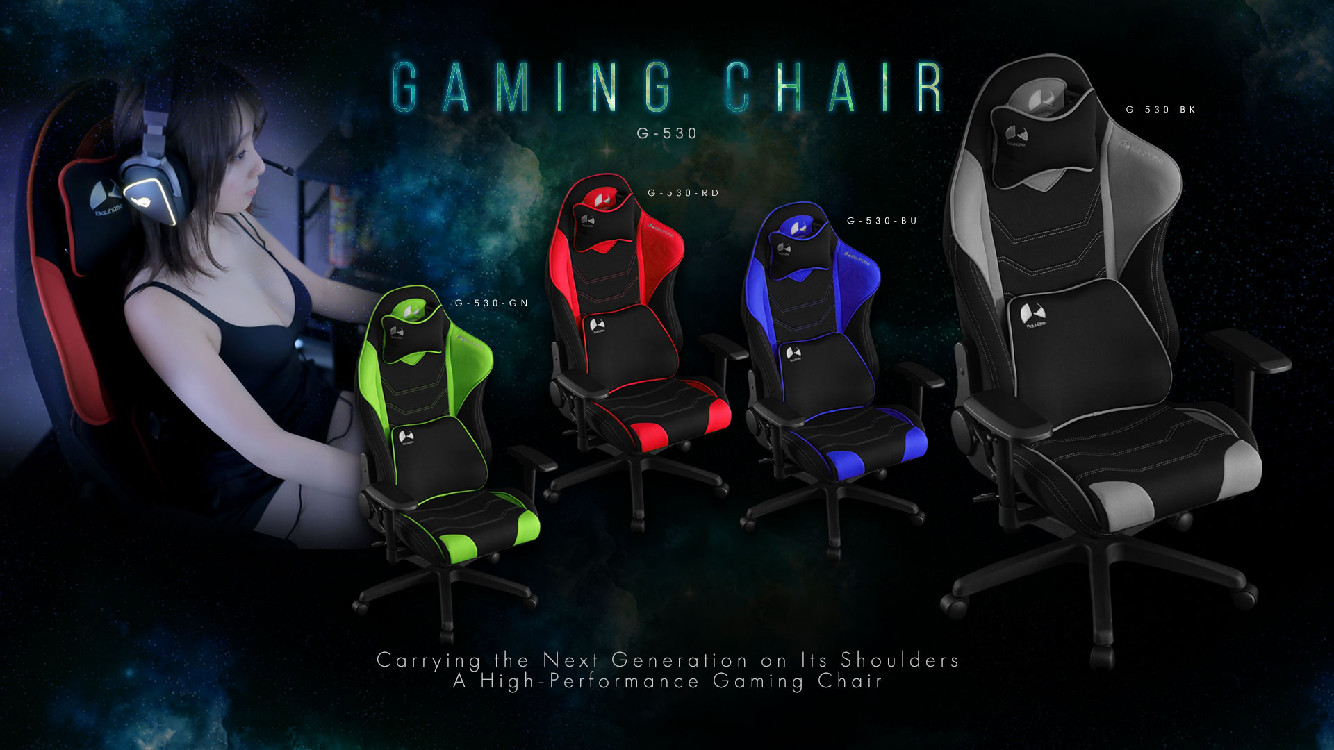 Gaming Chair G-530-BK / G-530-RD / G-530-BU / G-530-GN